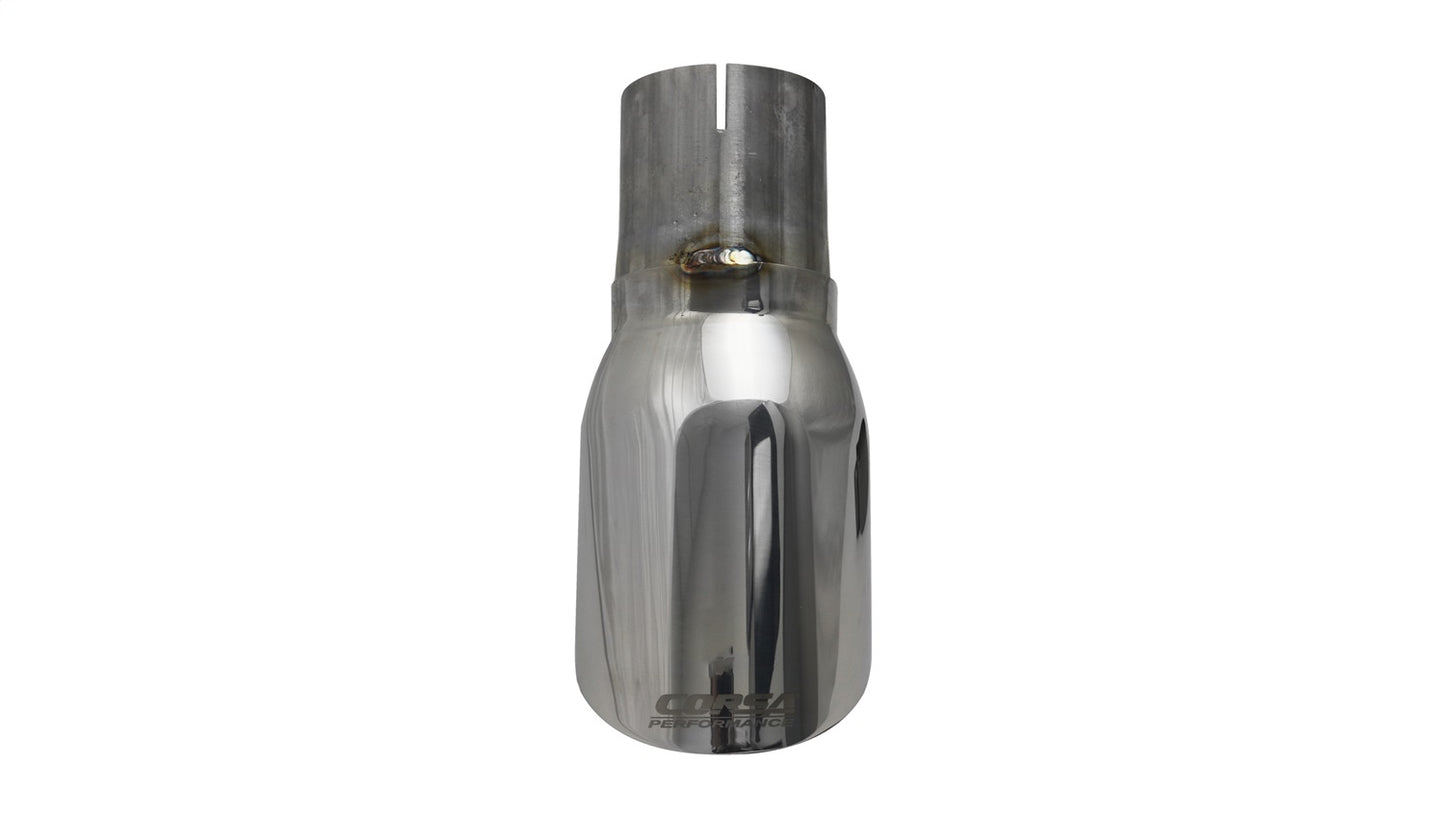 Single 4.0in. Polished Pro-Series Universal Tip Kit (2.75in. Inlet-Clamp Include