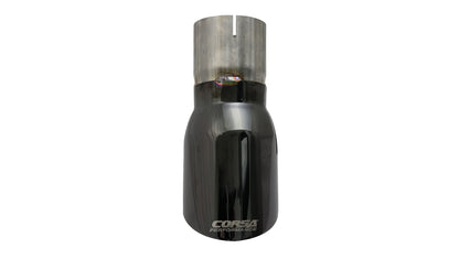 Single 4.0in. Black PVD Pro-Series Universal Tip Kit (3.0in. Inlet-Clamp Include