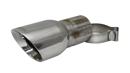 Single 4.0in. Polished Pro-Series Universal Tip Kit (3.0in. Inlet-Clamp Included