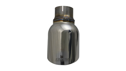 Single 4.5in. Polished Pro-Series Universal Tip Kit (2.5in. Inlet-Clamp Included