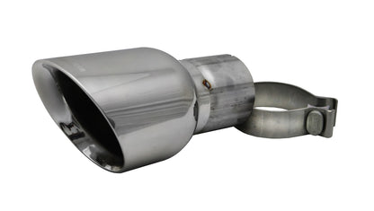 Single 4.5in. Polished Pro-Series Universal Tip Kit (3.0in. Inlet-Clamp Included