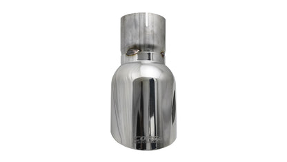 Single 4.5in. Polished Pro-Series Universal Tip Kit (3.0in. Inlet-Clamp Included