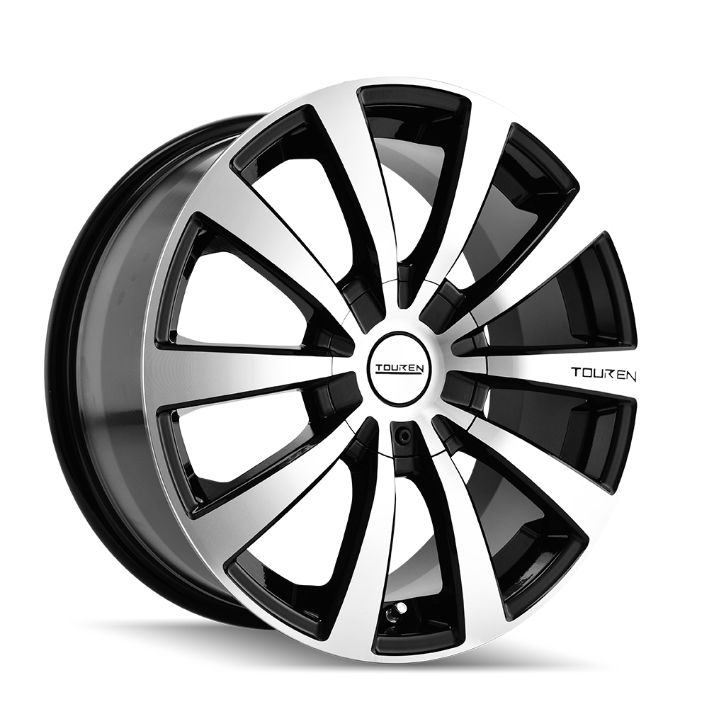 TOUREN TR3 3130 GLOSS BLACK MACHINED 18X8 5-100/5-114.3 40MM 72.62MM