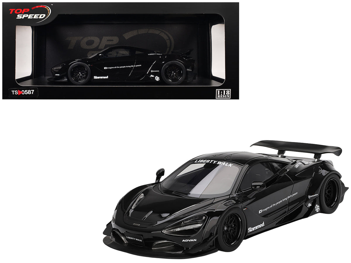 McLaren 720S "LB-Works" Black "Tokyo Auto Salon 2024" 1/18 Model Car by Top Speed  free shipping USA