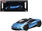 Lamborghini Huracan Sterrato Blu Aegir Blue Metallic with Matt Black Top 1/18 Model Car by Top Speed  free shipping USA