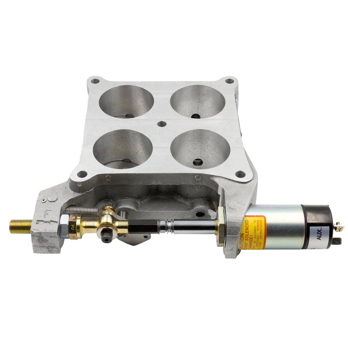 THROTTLE STOP BASEPLATE STYLE ELECTRIC SOLENOID DOM. HOLLEY 4500