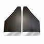 Universal 12" Front/Rear Mud Flaps With Stainless Steel Weights Pre-Installed - 12"W X 20.5"H