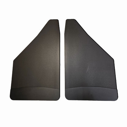 Universal 12" Front/Rear Mud Flaps With Black-Powder Coated Stainless Steel Weights Pre-Installed - 12"W X 20.5"H