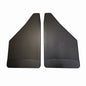 Universal 12" Front/Rear Mud Flaps With Black-Powder Coated Stainless Steel Weights Pre-Installed - 12"W X 20.5"H