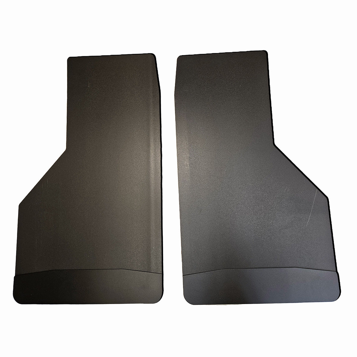Universal 14" Rear Mud Flaps With Black-Powder Coated Stainless Steel Weights Pre-Installed - 14"W X 24"H
