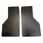 Universal 14" Rear Mud Flaps With Black-Powder Coated Stainless Steel Weights Pre-Installed - 14"W X 24"H