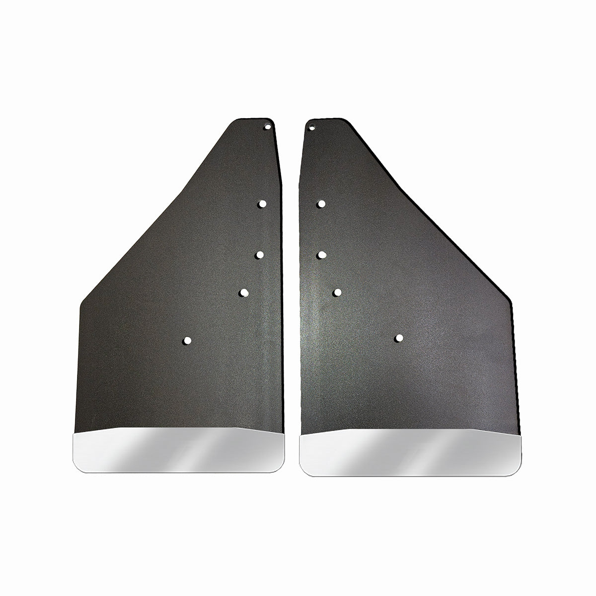 No Drill  Specific Design Front Mud Flaps For The 2009-2014 Ford F150 Pickup With Stainless Steel Weights Pre-Installed - 12"W X 20.5"H