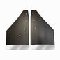 No Drill  Specific Design Front Mud Flaps For The 2015-2020 Ford F150 Pickup With Stainless Steel Weights Pre-Installed - 12"W X 20.5"H