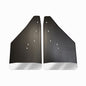 No Drill  Specific Design Rear Mud Flaps For The 2015-2020 Ford F150 Pickup With Stainless Steel Weights Pre-Installed - 12"W X 20.5"H
