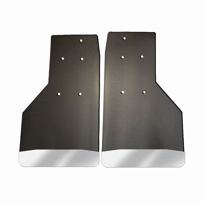 No Drill  Specific Design Rear Mud Flaps For The 17+ Super Duty F250 And F350 PPickups With Stainless Steel Weights Pre-Installed - 14"W X 24"H