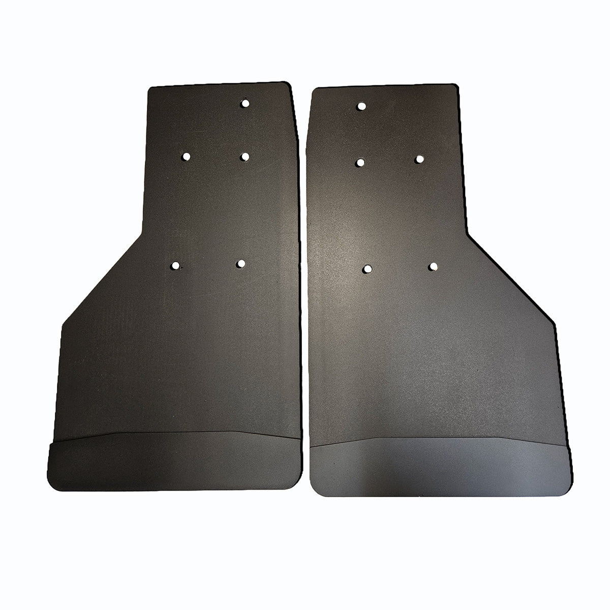 No Drill  Specific Design Rear Mud Flaps For The 17+ Super Duty F250 And F350 Pickups With Black-Powder Coated Stainless Steel Weights Pre-Installed - 14"W X 24"H