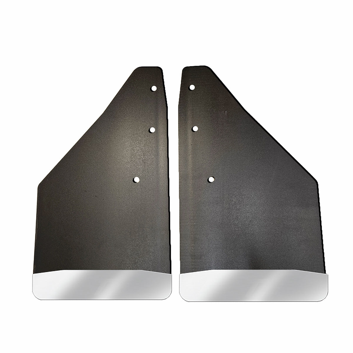 No Drill  Specific Design Front Mud Flaps For The 2019+ Ram 1500 Pickup With Stainless Steel Weights Pre-Installed - 12"W X 20.5"H - No Factory Flare
