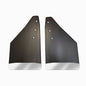 No Drill  Specific Design Rear Mud Flaps For The 2019+ Ram 1500 Pickup With Stainless Steel Weights Pre-Installed - 12"W X 20.5"H - No Factory Flare