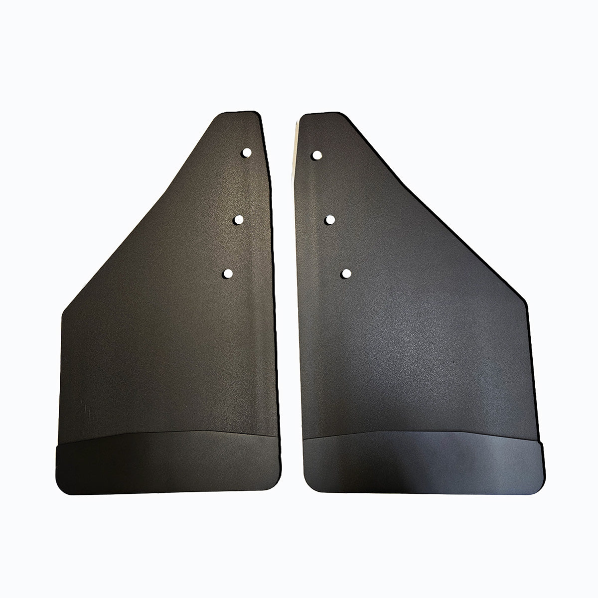 No Drill  Specific Design Rear Mud Flaps For The 2019+ Ram 1500 Pickups With Black-Powder Coated Stainless Steel Weights Pre-Installed - 12"W X 20.5"H - No Factory Flare