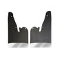 No Drill  Specific Design Front Mud Flaps For The 2019+ Ram 2500/3500 Pickup With Stainless Steel Weights Pre-Installed - 12"W X 20.5"H