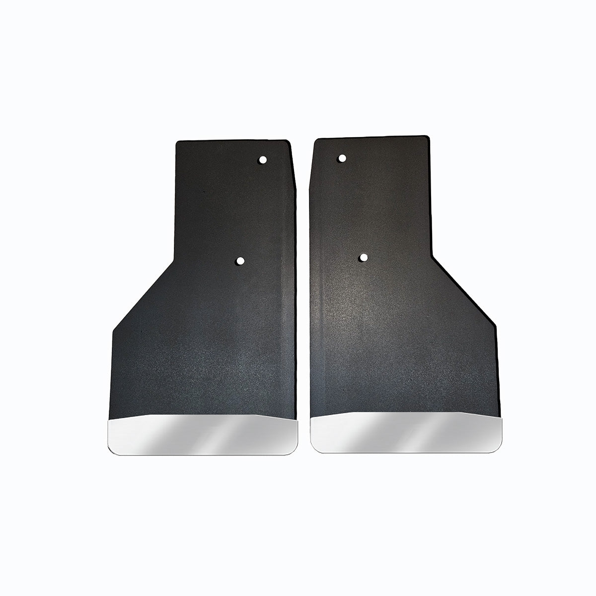No Drill  Specific Design Rear Mud Flaps For The 2019+ Ram 2500/3500 Pickups With Stainless Steel Weights Pre-Installed - 14"W X 24"H No Factory Flare