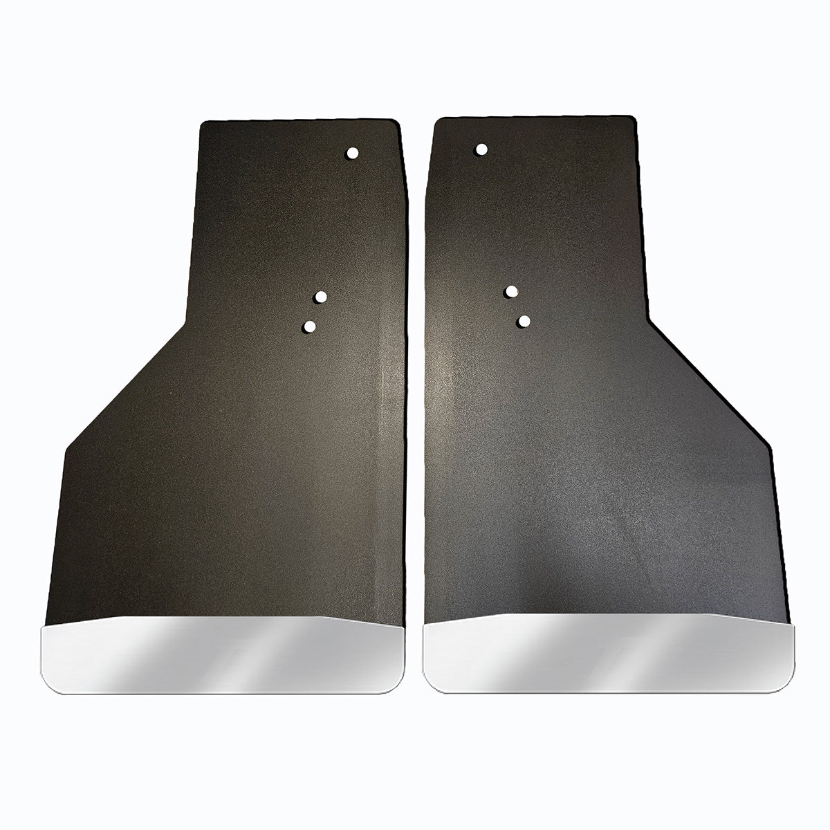 No Drill  Specific Design Rear Mud Flaps For The 2019+ Ram 2500/3500 Pickups With Stainless Steel Weights Pre-Installed - 14"W X 24"H