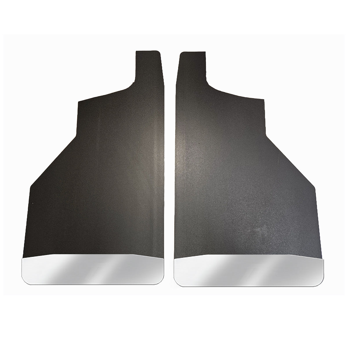 No Drill  Specific Design Rear Mud Flaps For The 2020+ Chevrolet 2500/3500 Pickups With Stainless Steel Weights Pre-Installed - 14"W X 24"H