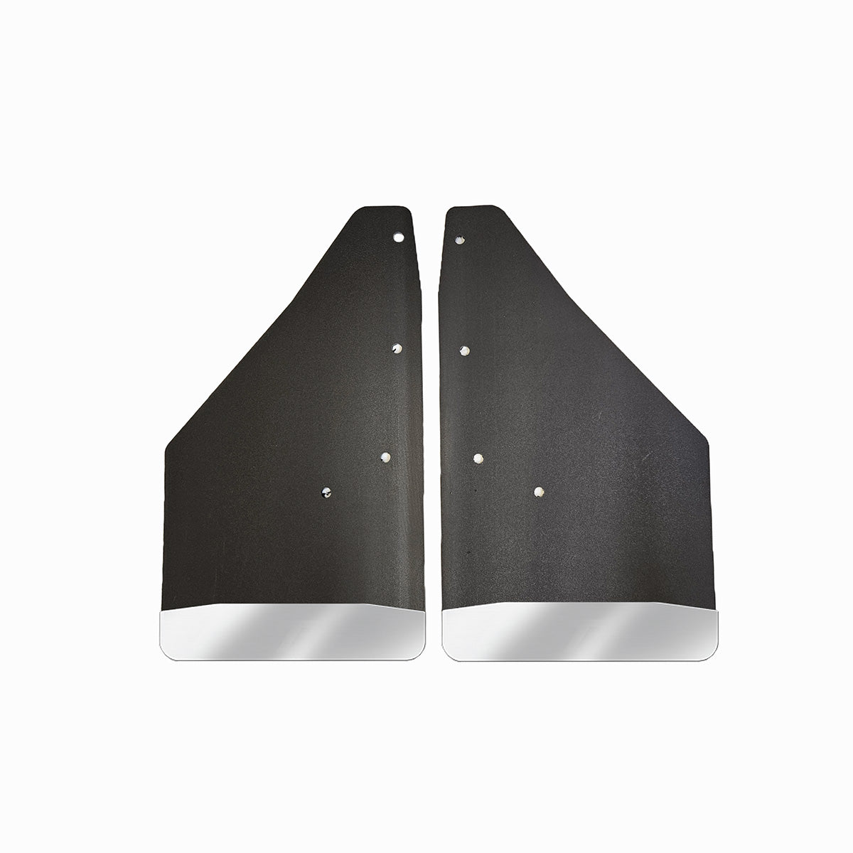 No Drill  Specific Design Front Mud Flaps For The 2021+ Ford F150 Pickup With Stainless Steel Weights Pre-Installed - 12"W X 20.5"H