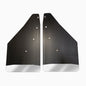 No Drill  Specific Design Front Mud Flaps For The 19-24 (non ZR2) Chevrolet 1500 Pickup With Stainless Steel Weights Pre-Installed - 12"W X 20.5"H