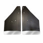 No Drill  Specific Design Rear Mud Flaps For The 19-24 (non ZR2) Chevrolet 1500 Pickup With Stainless Steel Weights Pre-Installed - 12"W X 20.5"H