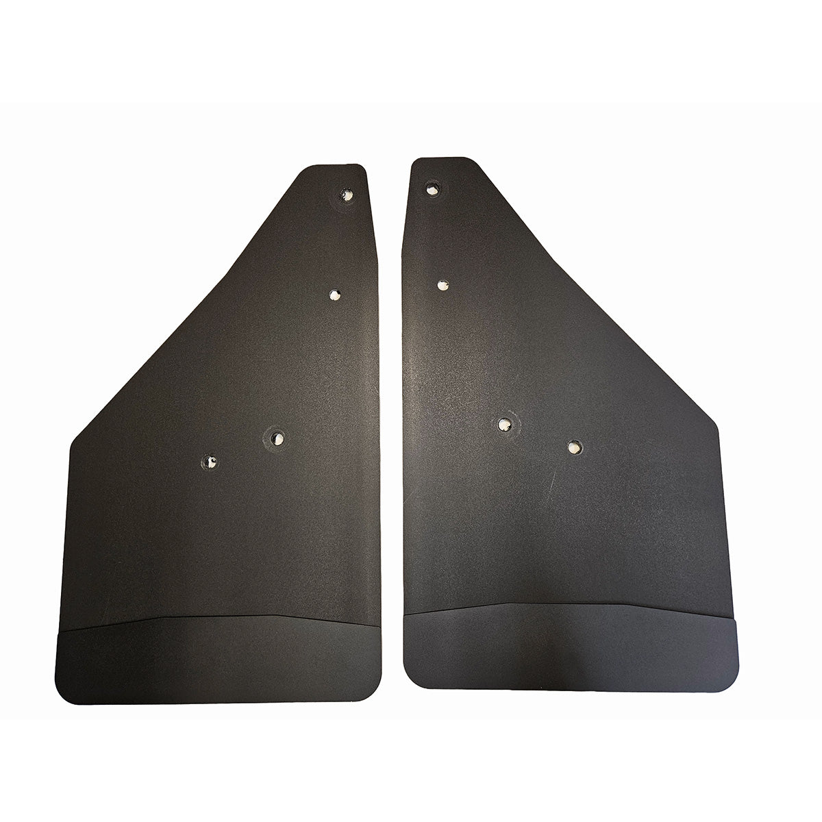 No Drill  Specific Design Rear Mud Flaps For The 19-24 (non ZR2) Chevrolet 1500 Pickups With Black-Powder Coated Stainless Steel Weights Pre-Installed - 12"W X 20.5"H
