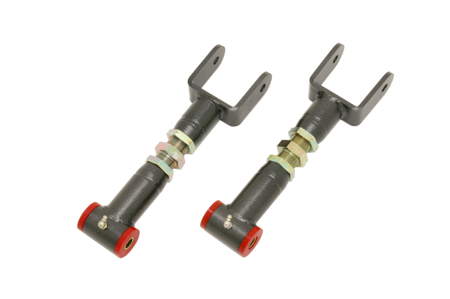 BMR Suspension - Upper Control Arms DOM On-car Adjustable Poly Bushings Standard Length - UTCA002-1H