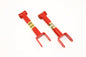 BMR Suspension - Upper Control Arms DOM On-car Adjustable Poly Bushings Extended Length - UTCA002R