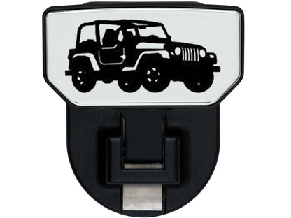 CARR  - 183182 - HD Universal Hitch Step; Fits 2 In. Receiver; Black; Jeep; Single