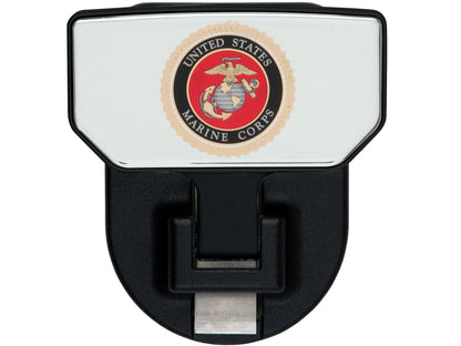 CARR  - 183142 - HD Universal Hitch Step; Fits 2 In. Receiver; Black; U.S. Marines; Single