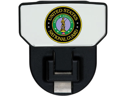 CARR  - 183232 - HD Universal Hitch Step; Fits 2 In. Receiver; Black; US Nat Guard; Single