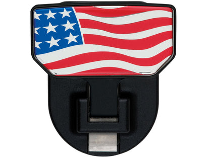 CARR  - 183032 - HD Universal Hitch Step; Fits 2 In. Receiver; Black; American Flag; Single