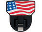 CARR  - 183032 - HD Universal Hitch Step; Fits 2 In. Receiver; Black; American Flag; Single