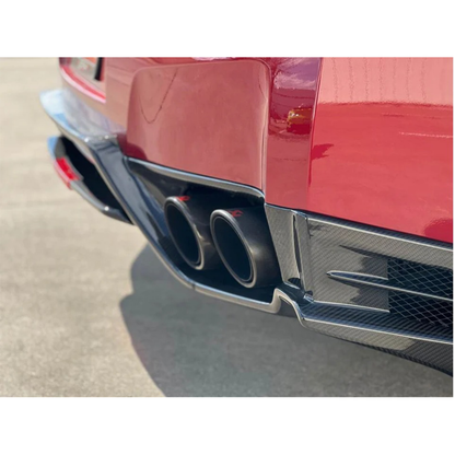 Carbon Fiber Front Grille Trim Cover for Nissan GT R R35