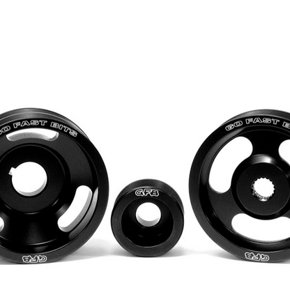 3-piece Underdrive Pulley Kit (Crank Alternator & Power Steering Pulleys & Belts.)