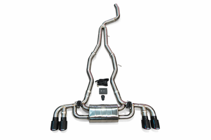 Valvetronic Designs BMW G29  Z4 M40  30i 3.0L 2.0L  Catback T304 Stainless Steel  Black 3.5" Outlet Tips BMW.Z4.G29.VSES.BR.BLK 2017-2025