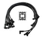 Accel Spark Plug Wires, Extreme 9000 Ceramic, Spiral Core, 8mm, 500 ohms/ft. Resistant, Black - 9011CK