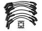 Accel Spark Plug Wires, Extreme 9000 Ceramic, Spiral Core, 8mm, Black, Black Ceramic Stock Boots - 9065CK