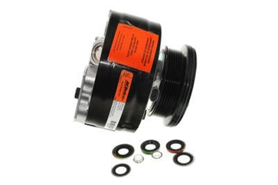 ACDelco Air Conditioning Compressor, R4 Light Type, Steel, Black, Serpentine Pulley, 6-groove - 1520189