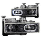 Anzo Carbon Fiber Crystal Headlights 1988-1998 Chevrolet C1500
