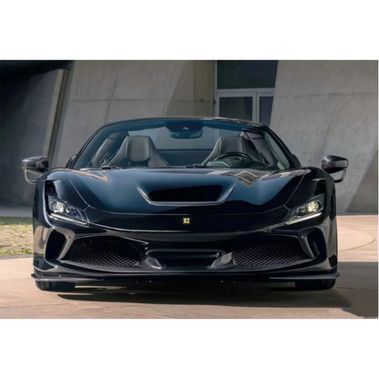 Dry Carbon Fiber Hood Air Guide Trim for Ferrari F8