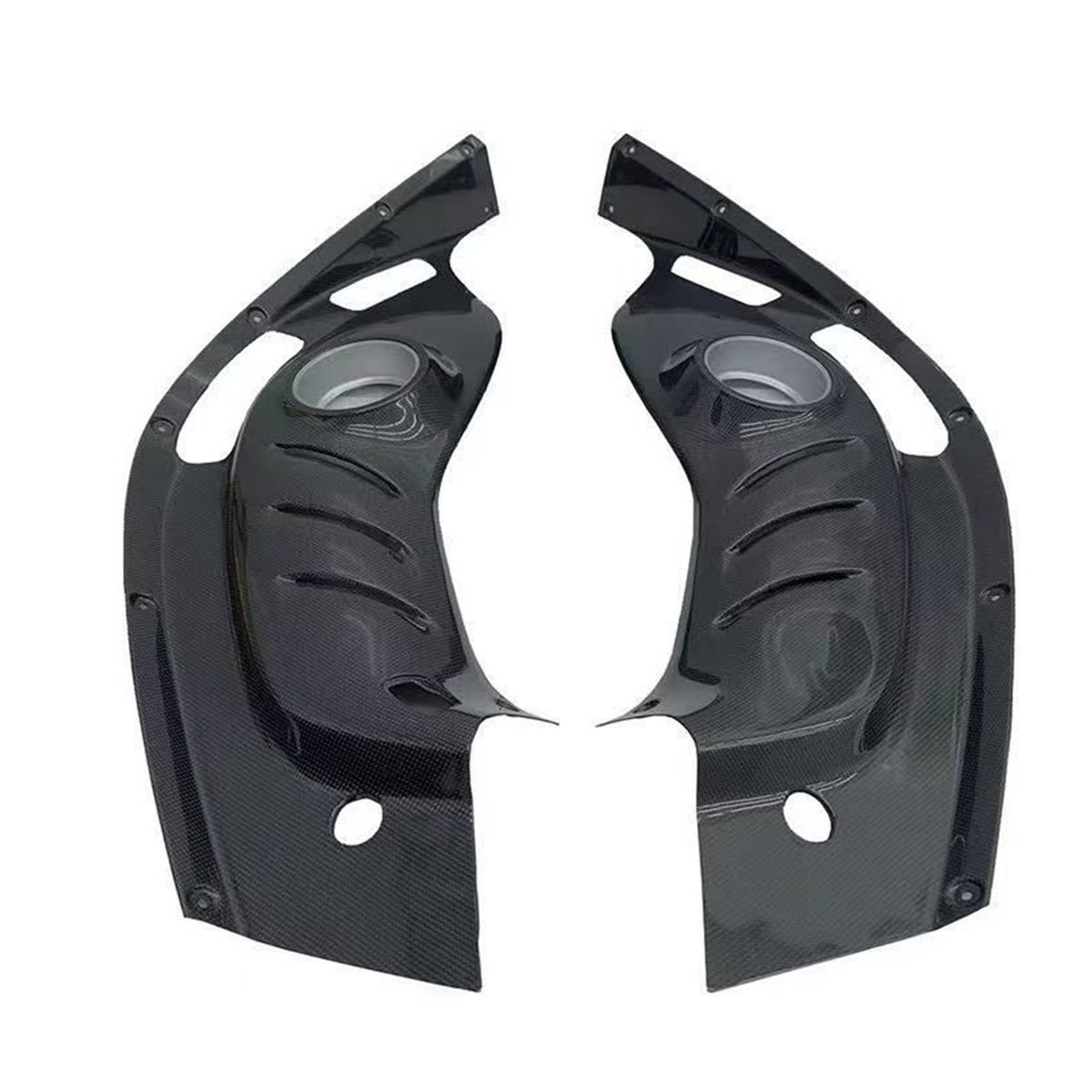 Dry Carbon Fiber Engine Bay Trim Kit Cover for Ferrari 296 GTB GTS