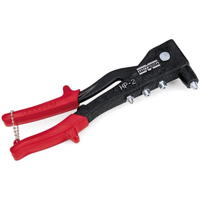 Marson Hand Riveter Set, Tool with 3/32 in., 1/8 in., 5/32 in., 3/16 in. Rivet Nozzles, Kit - 39001