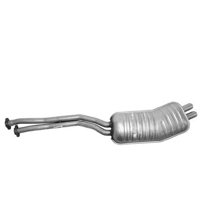 AP Exhaust Mufflers, OE Replacement, Steel, Aluminized, Oval Case, 58.75 in. Overall Length, BMW - 7652
