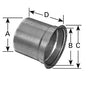 AP Exhaust Exhaust Tubing, AP Exhaust Pipe Flared Adapters, 3.500 in. Diameter Pipe, 4.10 in. - 9711